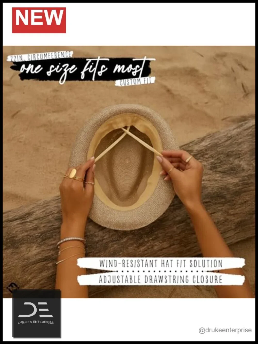 Natural Raffia Straw Fedora with UPF 50+, Packable Short Brim